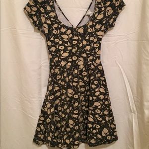 Skater Swing Dress with cross cross back